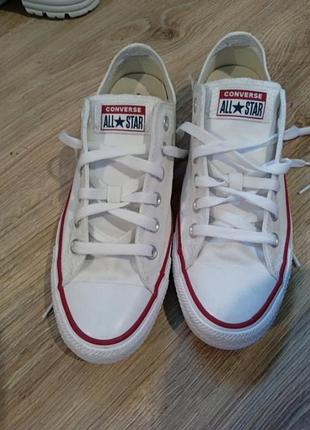Кеди, кросівки  converse  білі 39 р.