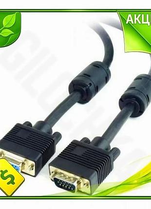 Ve кабель vga(m) - vga(f) new version 3 м черный удлинитель для компьютера монитора видеопередачи n6w_ver