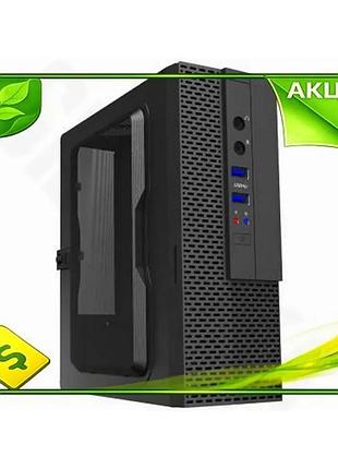 Ve корпус gamemax black mini new version itx 200 вт компактний настільний пк для зборки системи комп'ю n6w_ver