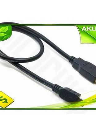 Ve кабель usb 2.0 am new version miniusb 0.5 м чорний extradigital перехідник для смартфона та планшет n6w_ver
