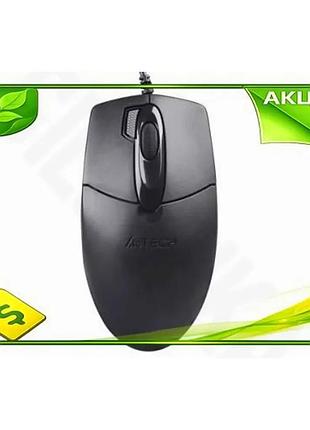 Ve миша a4tech usb оптична new version black 1200 dpi для комп'ютера з 4 кнопками та скролом n6w_ver