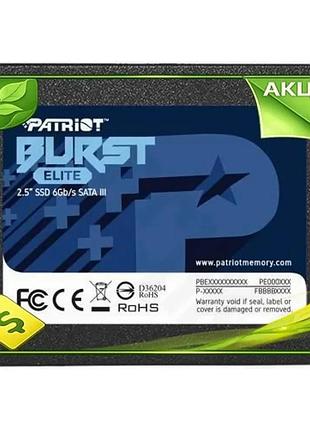 Ve твердотельный накопитель ssd 1.92tb new version patriot burst elite sata3 для компьютера ноутбука n6w_ver