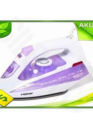 Ve утюг holmer 2400w с new version тефлоновым покрытием паровой удар 120 г/мин вертикальное отпаривани n6w_ver