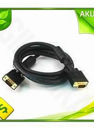 Ve кабель vga(m) - vga(m) new version 3 м черный atcom для подключения монитора проектора ноутбука n6w_ver