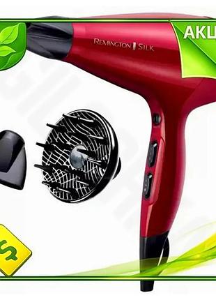 Ve фен remington 2400 вт new version красный черный для волос с ионизацией и холодным воздухом сушилка n6w_ver