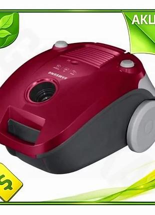 Ve пылесос samsung cherry мешковый new version 750w для сухой уборки с пылесборником 3 л насадки для п n6w_ver