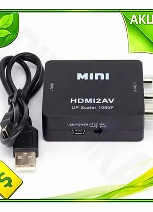 Ve переходник hdmi (f) на new version 3xrca (f) extradigital черный адаптер для подключения видео и ау n6w_ver