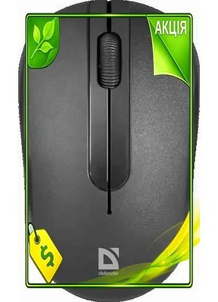 Ve бездротова миша defender оптична new version 1600 dpi чорна для комп'ютера з мініатюрним приймачем n6w_ver