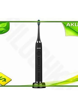 Ve електрична зубна щітка ardesto new version звукова технологія чищення 5 насадок для дорослих 4 режи n6w_ver