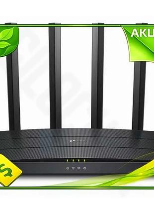 Ve роутер tp-link wi-fi 6 new version 1501 мбіт/с 2.4/5 ггц для дому з 4 антенами та гігабітними порта n6w_ver