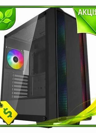 Ve корпус deepcool cc560 argb new version v2 black mid tower для пк atx micro atx mini itx с argb охла n6w_ver