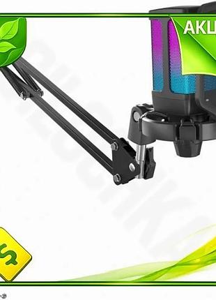 Ve микрофон fifine usb проводной new version с rgb подсветкой 2,5 м для стриминга и записи звука с поп n6w_ver
