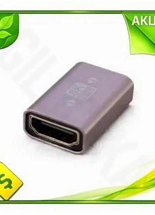 Ve перехідник hdmi f-f extradigital new version 8k чорний для підключення телевізора та комп'ютера n6w_ver