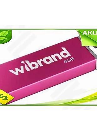 Ve флеш накопитель usb 4гб new version wibrand розовый ударопрочный моноблок для хранения данных памят n6w_ver