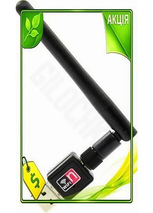 Ve сетевой адаптер dynamode usb new version 2.0 беспроводной wi-fi 802.11n до 150 мбит/с съемная антен n6w_ver