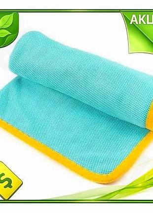Ve полотенце микрофибра colorway 50x60 new version см турquoise для уборки влажной и сухой очистки. n6w_ver