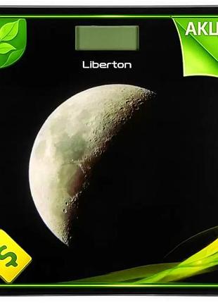 Ve половые весы liberton черные new version с lcd-дисплеем для взвешивания до 180кг точность 50г элект n6w_ver