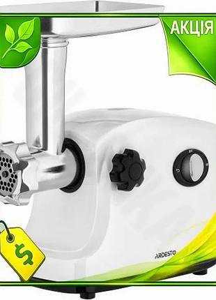 Ve м'ясорубка ardesto 1600вт 3 new version диски насадки для ковбасок та кеббе реверс для домашнього в n6w_ver