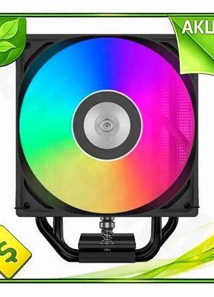 Ve кулер для процесора pccooler new version black argb охолодження для intel amd цифровий монітор темп n6w_ver