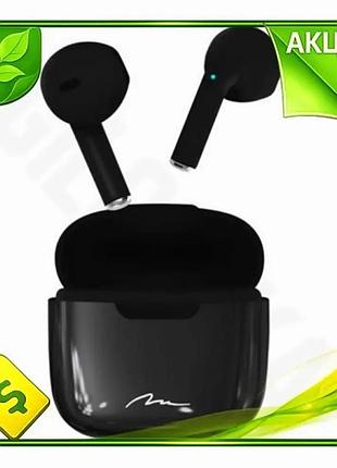 Ve беспроводные наушники media-tech bluetooth new version черные вкладыши с микрофоном для смартфона с n6w_ver