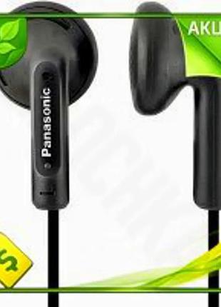 Ve наушники panasonic проволочные черные new version вкладыши с mini jack 3,5 мм для смартфона с микро n6w_ver