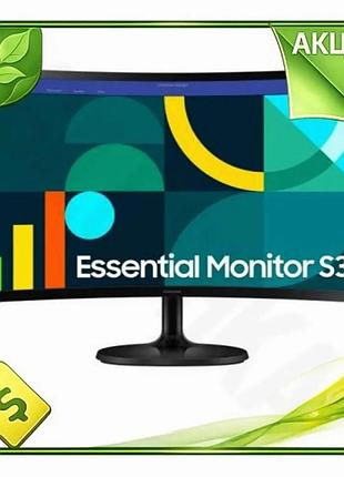 Ve монитор изогнутый 24" samsung new version черный va 1920x1080 100 гц для игр и работы компьютерный n6w_ver