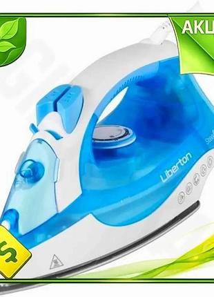 Ve утюг liberton 2000w керамический new version с вертикальным паром для сухой глажки и парового удара n6w_ver