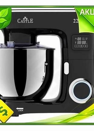 Ve планетарный миксер castle 2200w new version 6 режимов скорости чаша 6.5 л из нержавеющей стали для n6w_ver