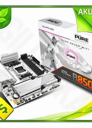 Ve материнська плата am5 sapphire new version b850m wifi microatx для amd з wifi 6 4xddr5 2xm.2 5xusb n6w_ver