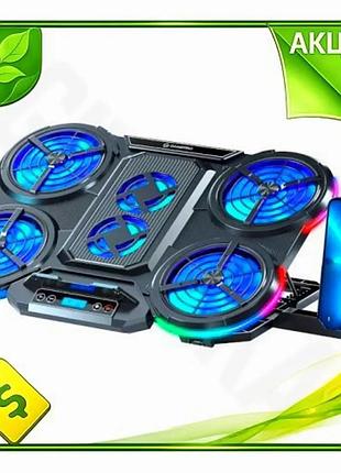 Ve підставка для ноутбука до new version 18 дюймів gamepro охолоджувач з rgb підсвічуванням вентилятор n6w_ver