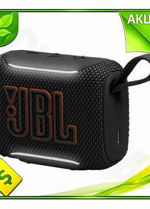 Ve портативная колонка jbl go new version 5 bluetooth черная с rgb подсветкой водонепроницаемая ip68 д n6w_ver