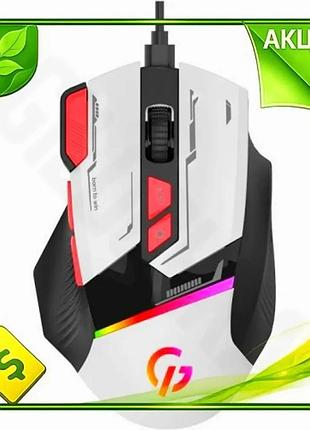 Ve мышь игровая gamepro gm300w new version usb оптическая 800-7200 dpi rgb с 8 кнопками для геймеров и n6w_ver