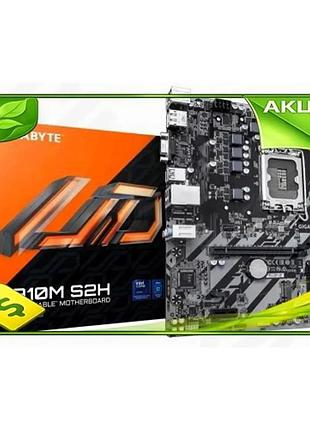 Ve материнська плата gigabyte h810m new version s2h lga1851 2xddr5 microatx для пк з hdmi vga dp та 4x n6w_ver