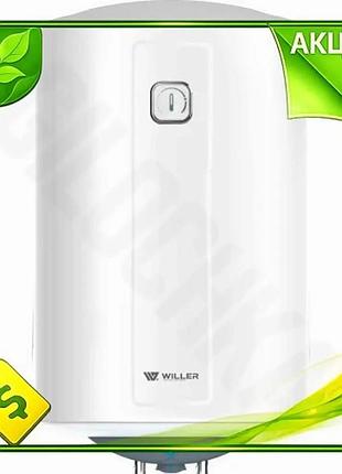 Ve водонагрівач willer 50л 1500вт new version вертикальний мокрий тен механічне управління для дому та n6w_ver