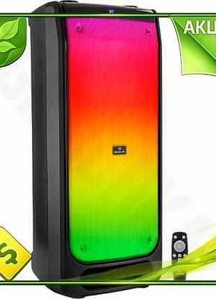 Ve портативная колонка real-el 90 new version вт bluetooth с микрофонными входами для караоке акустиче n6w_ver