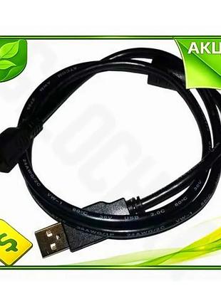 Ve кабель usb 2.0 am new version - miniusb 0.8 м чорний atcom для камер смартфонів зарядка передача да n6w_ver