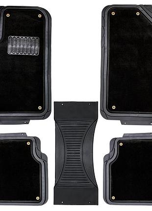 Килимки зима/літо "black" 5шт "elegant" 215016 на заклепках nai