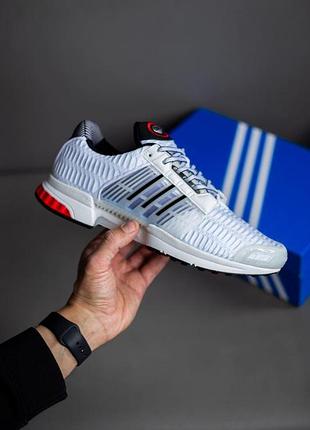 Белые мужские кроссовки adidas climacool 1 white black red x климакул 43