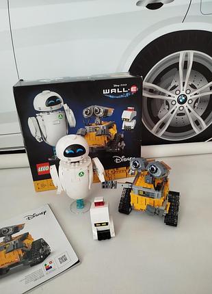 Конструктор lego disney pixar 43279 вал-і та верба (wall-e &amp; eve) повний комплект