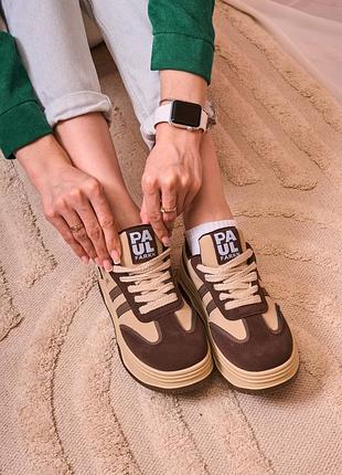 Кроссовки женские маломерные sneakers 1995 beige brown (36-40 размер)