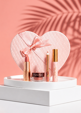 Набір для макіяжу charlotte tilbury pillow talk icons on the go kit lip & eye kit