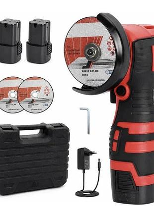 Аккумуляторная мини шлифмашина boxer bx-3293 акб 2x18v скорость вращения 12500 об/мин диаметр диска 76мм