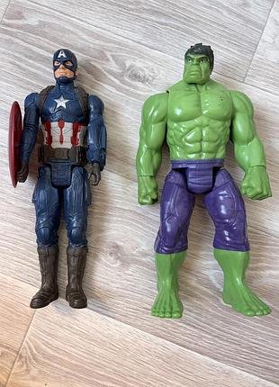Ігрові фігурки marvel hasbro 30см hulk халк капитан америка