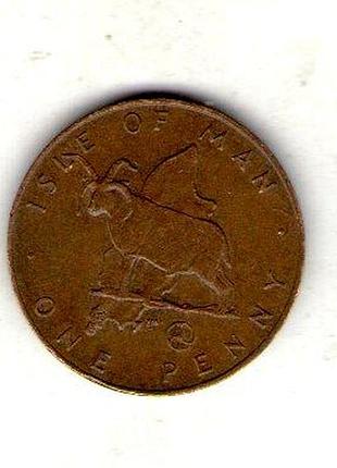 Остров мен ø королева елизавета ii 1 пенни, 1979 год бронза, 3.56g, ø 20.3mm no3688