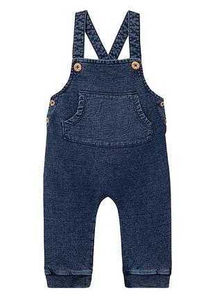 Полукомбинезон хлопковый для мальчика lupilu lidl 435197 074-80 см (6-12 months) темно-синий
