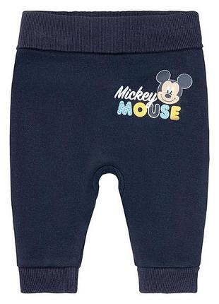 Спортивні штани двунитка для хлопчика disney mickey mouse 370493 086-92 см (12-24 months) темно-синій