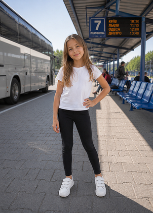 Детские черные лосинами primark (леггинсы) для девочки 8-9 лет на рост 128-134 см