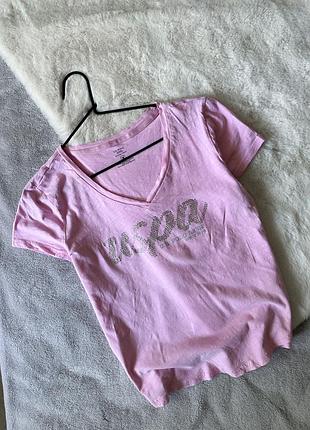 Розовая футболка polo assn