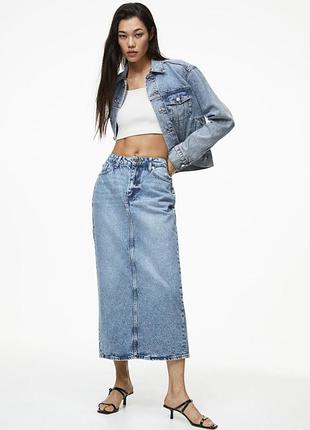 Жіночі нова джинсова спідниця довга h&m