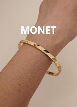 Браслет вінтаж monet під золото